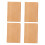 Blocos de madeira natural retangulares, 1 conjunto, 2,36 x 1,57 x 0,47 polegadas 4
