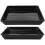 2pcs Black Planter Tray Square Drip Tray For Indoor Planting 4