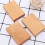 Blocos de madeira natural retangulares, 1 conjunto, 2,36 x 1,57 x 0,47 polegadas 8