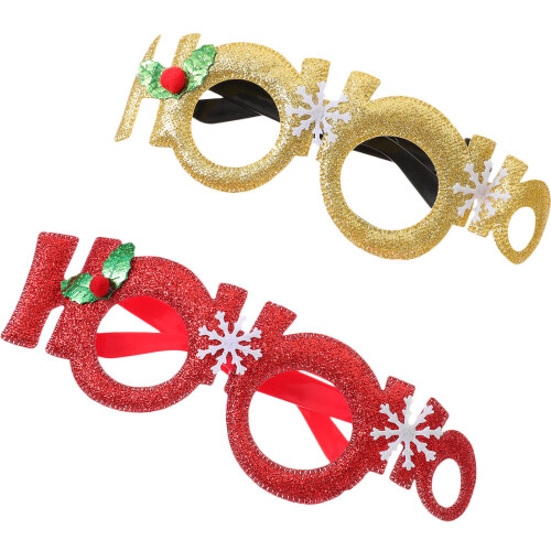 8Pcs Novelty Christmas Glasses Props Funky Assorted 1