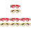 8Pcs Novelty Christmas Glasses Props Funky Assorted 4