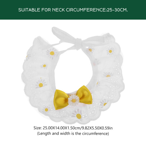 1Collier Pour Chat Décoratif En Polyester, Ajustable Durable 2