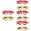 8Pcs Novelty Christmas Glasses Props Funky Assorted 8
