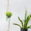 4Pcs Classic Retro Light Brown Jute Macrame Hanging Planter Basket 9