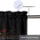 Wine Red Rose Valance Kitchen Window Curtain 5
