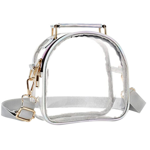 Σακίδιο πλάτης Crossbody Sling, Νέα Γυναικεία Διαφανής Τσάντα Cross-body TPU Άοσμη Τσάντα