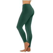 Leggings de yoga de cintura alta para mujer con control de abdomen, color verde oliva – Compatibles con ropa deportiva y casual.