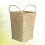 2Pcs Khaki Bamboo Storage Baskets Wicker Organizer for Home Office 8