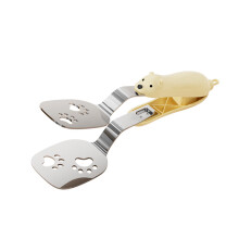 Bear-Shaped Retractable Food Tongs Stainless Steel 1 Pair