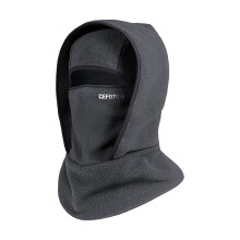 Varm vinterskidmask med halsband, fleeceskydd för ansikte och huvud, vindtät hoodie för kallt väder för män och kvinnor – kompatibel med