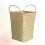 2Pcs Khaki Bamboo Storage Baskets Wicker Organizer for Home Office 10