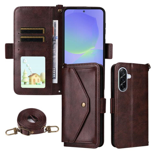 Δερμάτινη θήκη πορτοφολιού Vintage για Samsung Galaxy A56 5G – Ανθεκτική σε κραδασμούς,