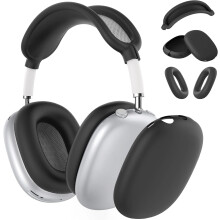 Silikoninen kotelo AirPods Maxille – korvatyyny, korvakuppi ja sangan suojus (USB-C/Lightning), yhteensopiva mallien 2020/2024 kanssa