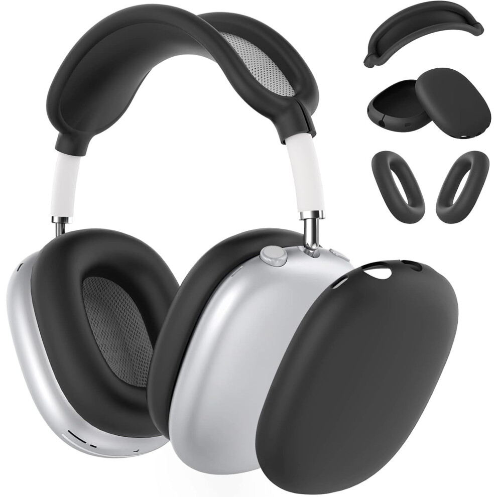 Silicone Case Cover For Airpods Max Â Ear Pad, Ear Cup & Headband Cover (Usb-C/Lightning), 2020/2024 Model Compatible 9340959376926