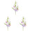 Artificial Easter Floral Stems with Pastel Eggs 3 Pack 1