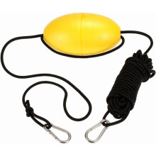 30 ft. Marine Rope Tow Line, Buoy Ball Float Leash & Stainless Steel Hook for Fishing Drift Anchors System