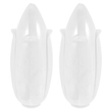 Lot de 2 abat-jour de rechange pour luminaires extérieurs, globes lumineux en acrylique blanc, pour allée de jardin.