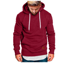 Sweat à capuche pour homme, pull décontracté, couleur unie, chaud, doux et confortable, grandes tailles.
