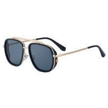 HJ-7352Unisex Γυαλιά Ηλίου - Ρετρό Διπλή Γέφυρα, Τετράγωνος Σκελετός για Γυναίκες &