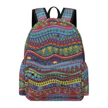 Boho-Rucksack, ideal für Pendler, aus Oxford-Gewebe, lässig-modisch, 17 Zoll