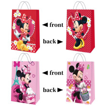 24 szt. torebek na prezenty z motywem Myszki Minnie, torebek na przyjęcie urodzinowe, torebek na cukierki z motywem kreskówek, akcesoriów