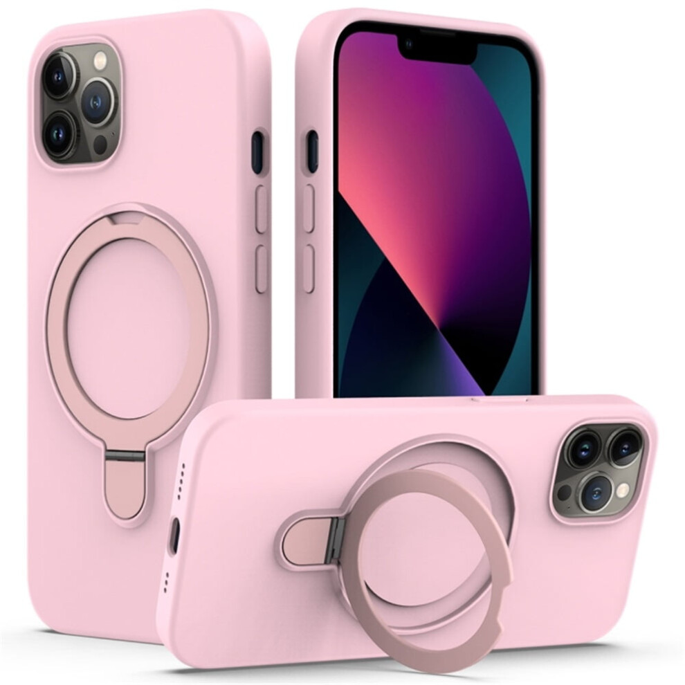 Magnetic Liquid Silicone Case For Iphone 12 Pro Pink 937196988495