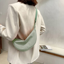 Letvægts nylon crossbody-taske til kvinder – justerbar rem, vandafvisende, multi-lommeorganisator til daglig brug og rejser (grøn)