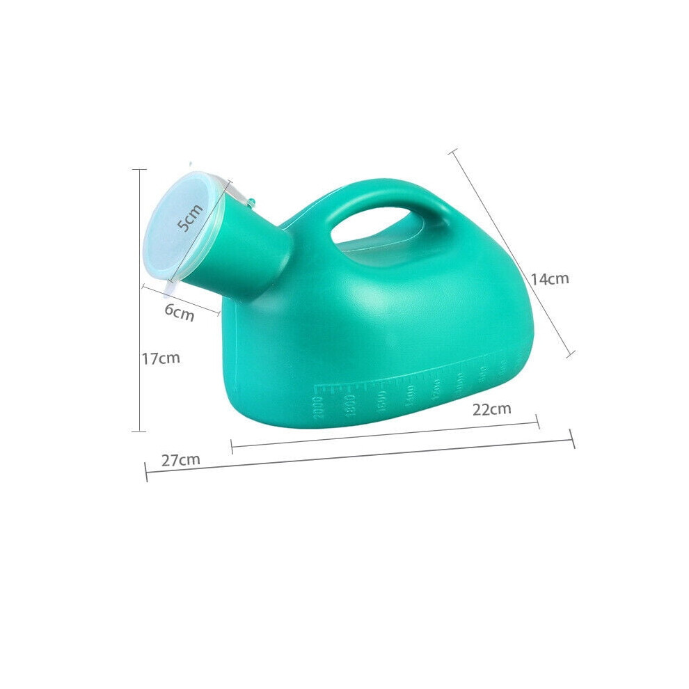 2000Ml Portable Male Men Car Urinal Urine Pee Bottle For Camping Travel-Green 9340959380459