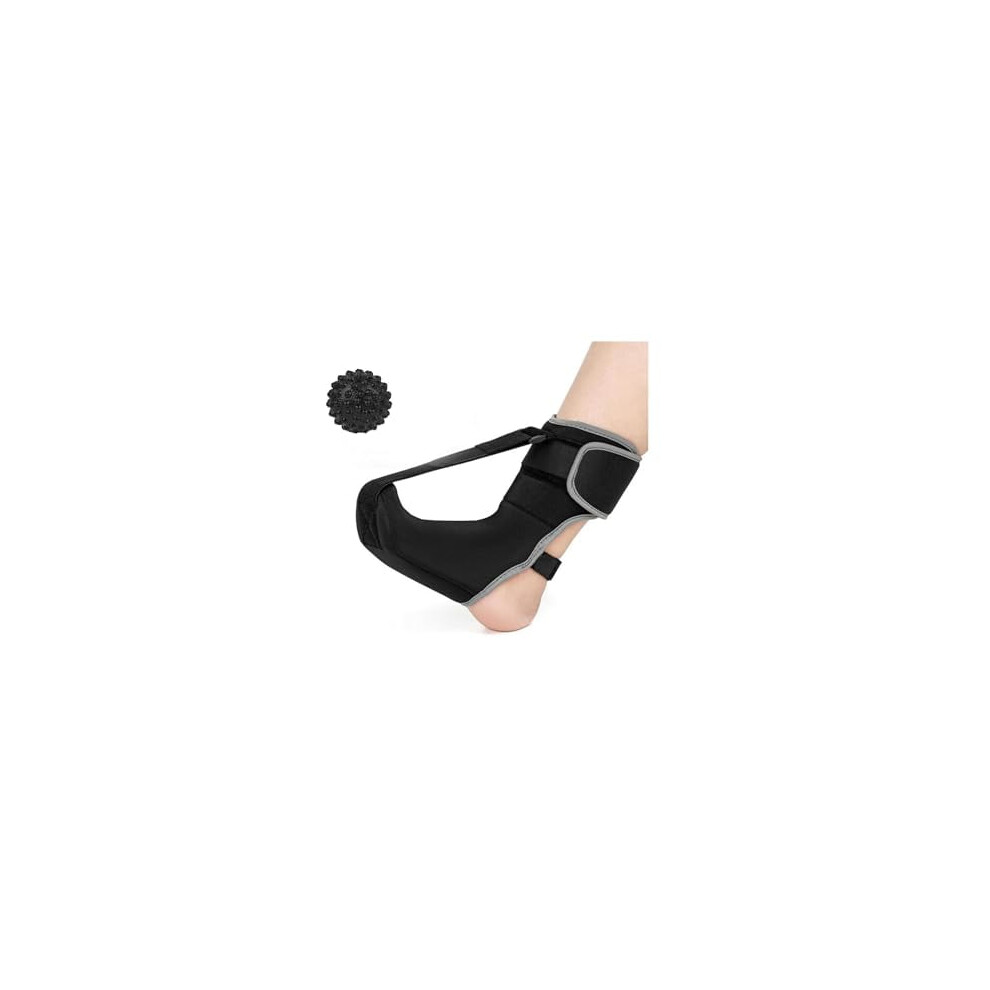 Plantar Fasciitis Night Splint Sock â Unisex Brace with Massage Ball for Foot Pain Relief, Compatible with Plantar Fasciitis, Achilles Tendinitis,