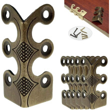 Baseboard Corner Protectors, Metal Corner Guards for Wall and Cabinet Protection, Safety Bracket, with Screw Installation
