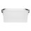 7L Clear Office File Storage Box with Lid, Document Organizer Container 1