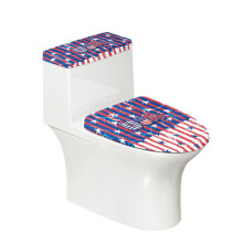 American Flag Toilet Seat Cover Set Polyester 2-Pack