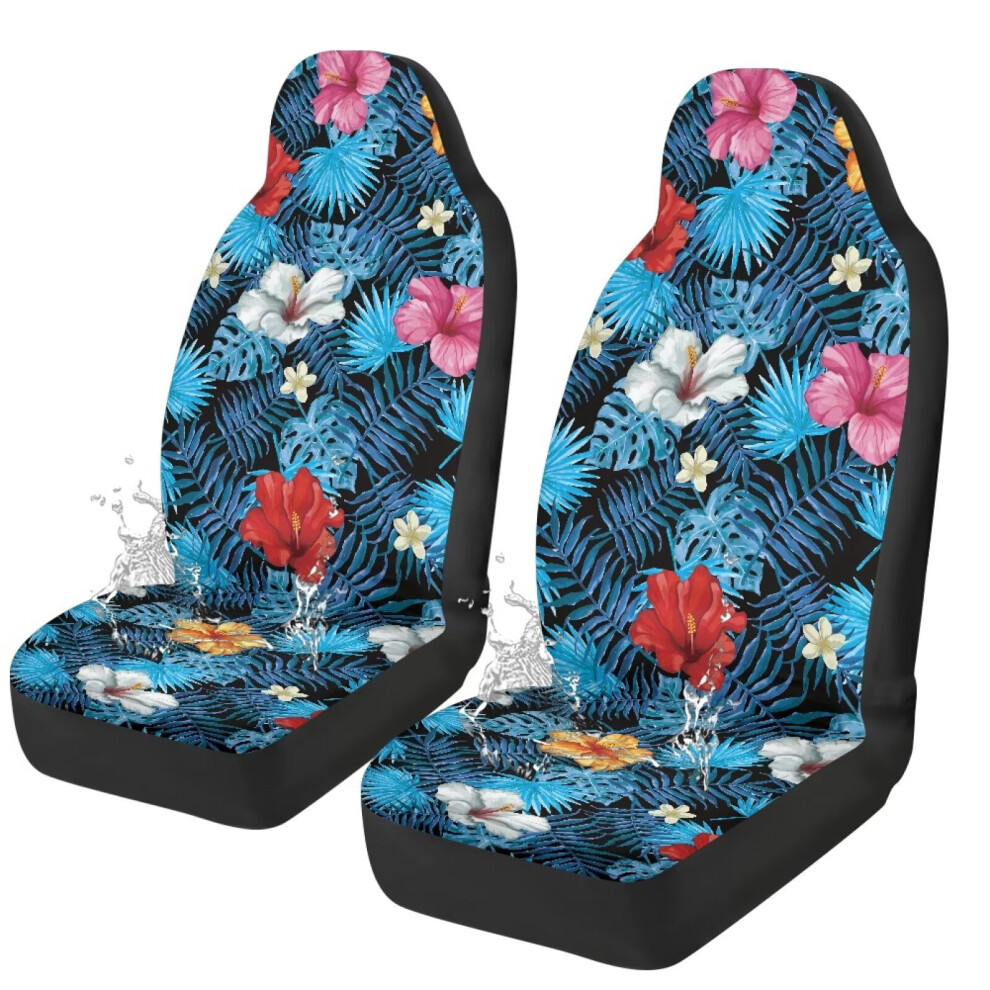 Tropical Hibiscus Car Seat Covers Waterproof Anti-Slip 974856048090