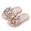Girls Bow Slippers Beige Size 5-6 Years 1