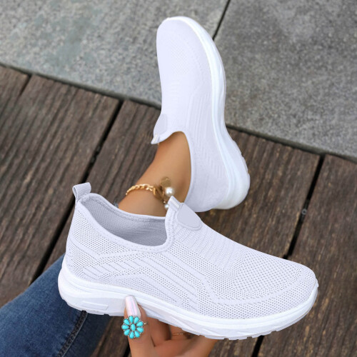 Willtoo Women's Arch Support Slip-Ons White Size 7W