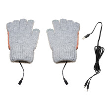 Pletené zimní rukavice s vyhříváním USB 24 cm x 12 cm