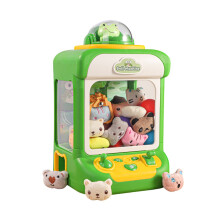 Green Portable Claw Machine Toy for Kids, USB-Powered, 12.2"x7.5"x6.7", Rotating Claw, Mini Arcade Prize Grabber – Compatible with USB Power