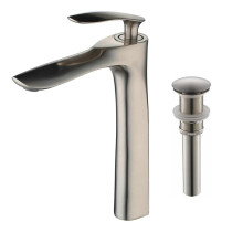 Vessel Sink Faucet Single Handle One Hole Brushed Nickel