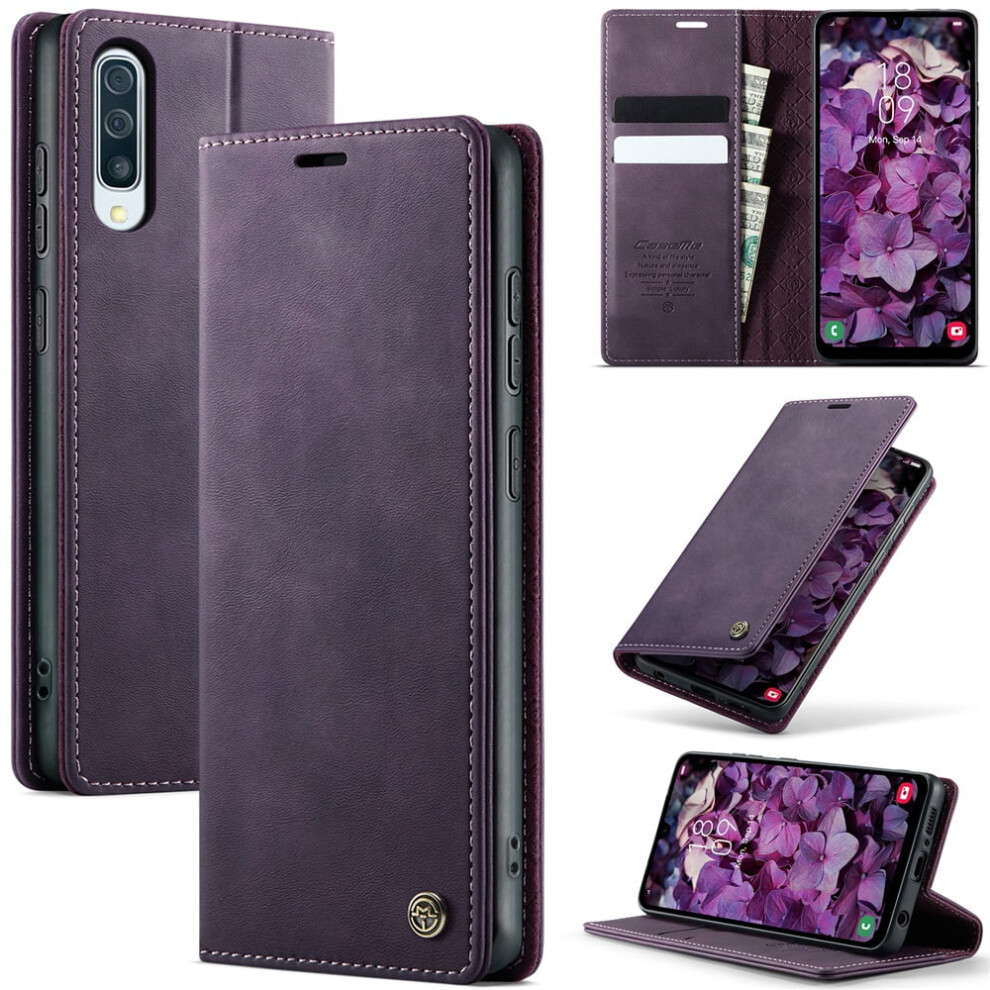 Caseme Calf Leather Wallet Case For Samsung Galaxy A30s/A50s 6.4" Â Rfid Blocking, Magnetic Closure, Card Slots, Cash Slot, Kickstand, Shockproof 9557311949593