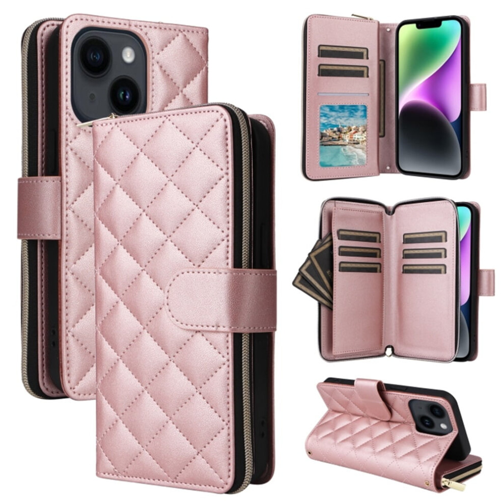 Magnetic Flip Wallet Case For Iphone 14/13 With 9 Card 974856064397