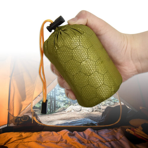 Sleeping Bag Storage Pouch with Drawstring and Whistle Clip 1
