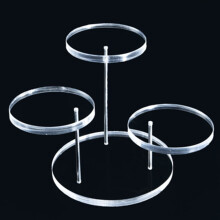 3-laags displayrek voor sieraden, ringen en hangers van acryl