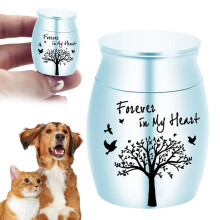 Mini Urn for Human Ashes – 1x1.5" Colorful Keepsake, Portable Decorative Urn, Compatible with Human & Pet Ashes