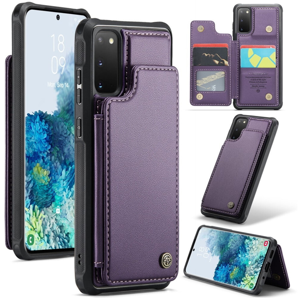 Caseme Leather Wallet Case For Samsung Galaxy S20 (6.2") Â Rfid Blocking, Magnetic Clasp, Kickstand, Shockproof 9193271075912