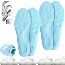 Step-inlägg för män och kvinnor, Step-inlägg med massage, Mjuka, vadderade inlägg med stöd för hålfoten och minnesskum för komfort hela