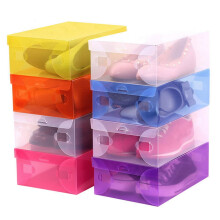 Foldable Shoes Box, Stackable Transparent Dust-proof Stackable Drawer Shoes Storage Box Container Organizer - Storage Bins Shoes, Multicolored