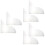3Pairs Clear Acrylic Bath Tub Splash Guards Easy Install Splash Guards 7