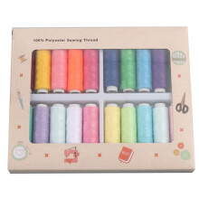1. 20 hilos de algodón de colores intensos para coser a máquina y a mano, resistentes al color, ideales para acolchado y reparaciones.