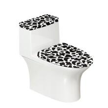 Toilet Lid Cover Polyester Elastic Bottom 1 Pack