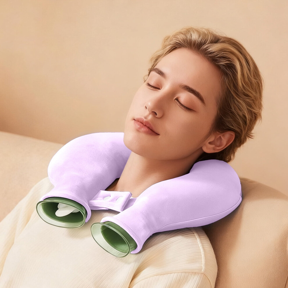 Neck Warmer Hot Water Bottle Cervical Heat Therapy Detachable Washable Cover Muscle Relief